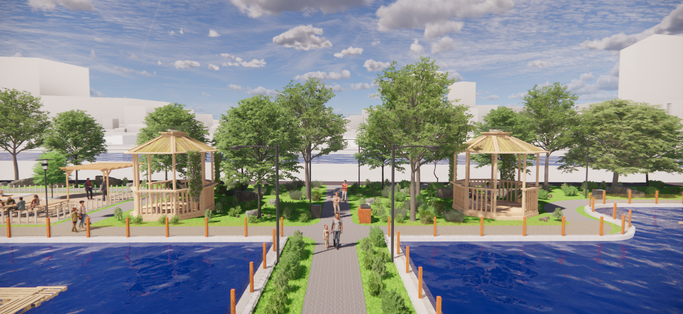 Hebat! Mahasiswi KKN Undip membuat taman ramah anak di Desa Kalimati, Kecamatan Adiwerna, Kab. Tegal